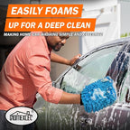HOMEXCEL Car Wash Mitt, 2PK Chenille Microfiber Wash Mitt, Scratch-Free & - Image 4