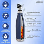 VEGOND 17oz Stainless Steel Water Bottles Bulk, Reusable Metal Sports Water - Image 4