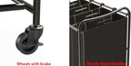 Simple Houseware 4-Bag Heavy Duty Laundry Sorter Rolling Cart - Image 7