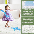 Twin XL Mattress Protector 2 Pack, Waterproof Mattress Pad Washable Bamboo - Image 3