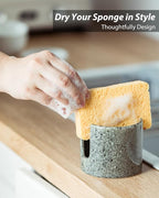 Kitchen Sponge Holder, Ceramic Dish Sponge Holder Scrubby Daddy Farmhouse Dish - Image 5