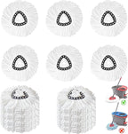 12 Pack Spin Mop Replacement Heads, 100% Microfiber Spin Mop Refill by V-chen