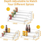 RCHYFEED Spice Rack Organizer for Cabinet, 4 Tier Spice Organization for - Image 4