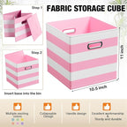 6 Pcs Fabric Storage Cubes Bins - Image 3