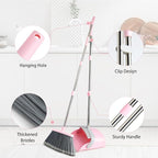 Broom and Dustpan Combo Set, Long Handle and Standing Dust Pan - Image 3