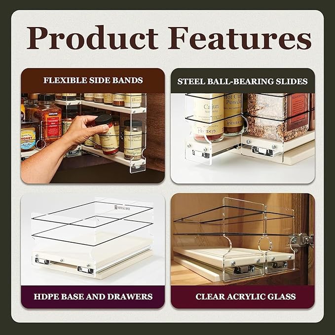 Vertical Spice Combo Spice Rack Drawer - Image 8