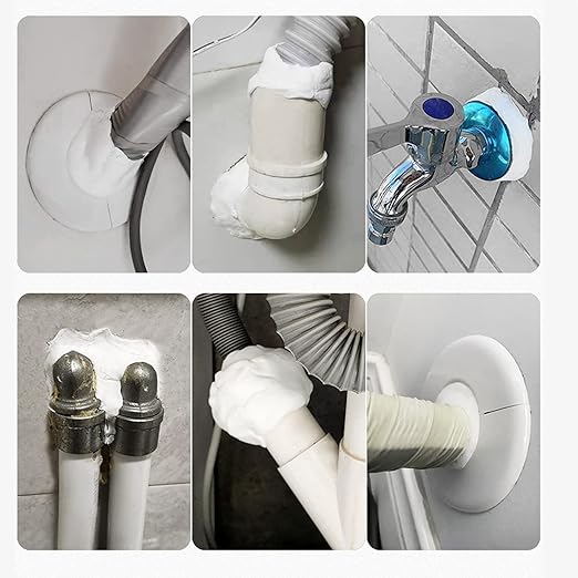 Waterproof Duct Seal Repair Sealing Clay 8 Pack White Moldable Silicone Putty - Image 3