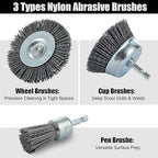 MAXMAN Nylon Drill Brush Set for Rust Removal - Image 7