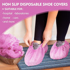 Zhanmai 300 Pack Disposable Shoe Covers Non Slip Disposable Large Foot Booties - Image 4