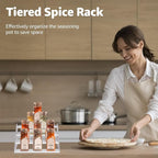 nianfeng Tiered Spice Rack, 4-Tier Spice Pantry Kitchen Cabinet Organizer - Image 5