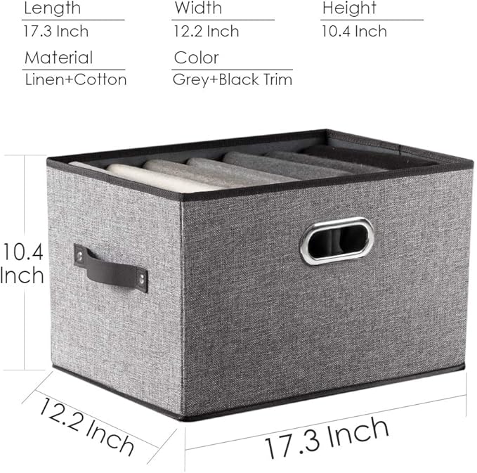 PRANDOM Larger Collapsible Storage Bins - Image 6