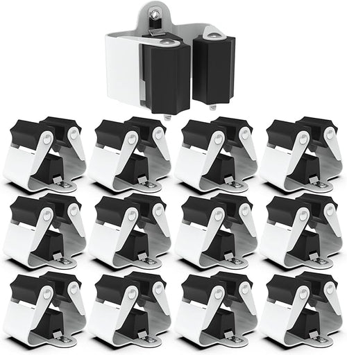 3-H Broom Hanger, Mop Holder Wall Mount 12 Pack, Broom Holder Wall Mount by 3-H