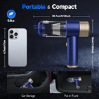 Car Vacuum Cleaner, 16000PA Mini Car Vacuum Cordless Powerful, 7 in 1 Portable - Image 6