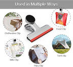 HOUSE AGAIN 8 Pack Stainless Steel Magnetic Chip Bag Clips Covered - Image 6