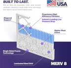 BNX TruFilter 20x20x1 Air Filter MERV 8 - Image 4