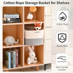 Woven Cotton Rope Storage Basket - Image 5