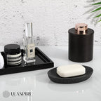 Luxspire Soap Dish, Resin Soap Tray Soap Holder Container Box, Marble Pattern - Image 6
