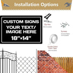 Custom Sign, Personalized Metal signs, Aluminum Weatherproof Metal Sign - Image 4