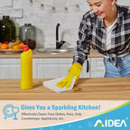 AIDEA Microfiber Cleaning Cloth White 50PK, Microfiber Towels - Image 5