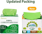 GreFusion Compostable Bags for Kitchen Compost Bin, 1.2 Gallon, Certified by - Image 2