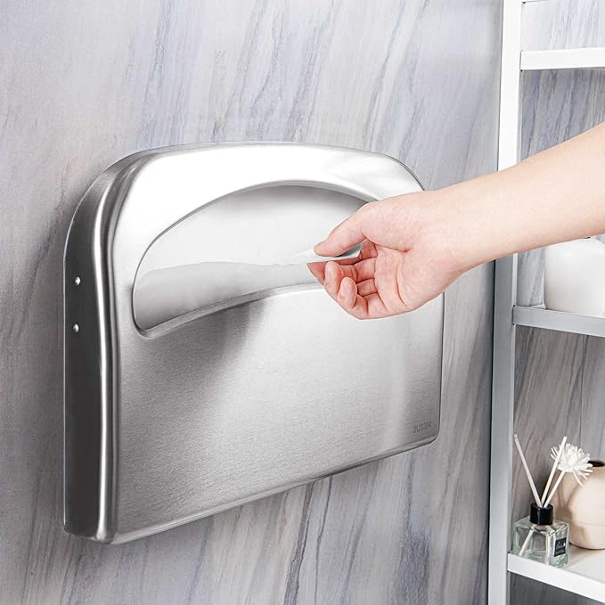 Toilet Seat Cover Dispenser Wall Mount Commercial, Half Fold Toilet Seat Cover - Image 6