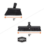 SWOPT Angled Broom Head + Push Broom Head + 17” Steel Dustpan – Multi-Surface - Image 6