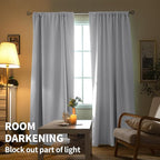 BGment Room Darkening Curtains 45 Inches Length - Image 3