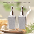Black Soap Dispenser with Refillable Plastic Pump - Image 3