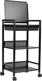 Mind Reader Cart with Covered Compartment, Office Organizer, 15.5" L x 11" W x - Image 7