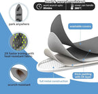 Tabletop Ironing Board with Iron Rest, Metal Mesh Panel Mini Ironing Board with - Image 3