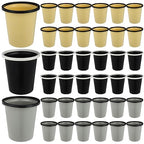 Maxdot 36 Pcs Bathroom Trash Cans Bulk 2 Gallon Small Waste basket Round by Maxdot