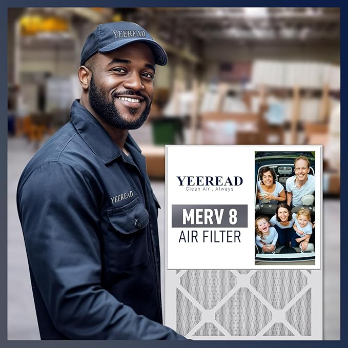 14x25x1 MERV 8 Air Filters 6-Pack, Actual Size 13.7" x 24.7" x 0.75" – - Image 7