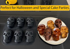 JETKONG 6 Cavity Skull Cake Pan and Silicone Skull Cakelet Mold - Image 6