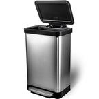 Hefty Stainless Steel Step Trash Cans - Image 8