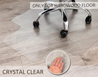 Office Chair Mat for Hardwood Floor, 48”x 36” Vinyl Desk Chair Mat Clear Floor - Image 4