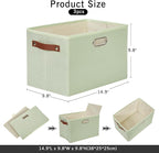 Large 3-Pack Foldable Fabric Storage Bins - Image 2