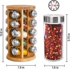 Orii 20 Jar Bamboo Spice Rack - Image 3