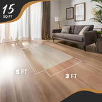 Nevlers Non Slip 3'x5' Rug Pads | White PVC Foam Rug Gripper - Image 4