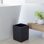 Matte Black Square Small Trash Can, 2 Gallons / 7.5L Garbage Can, Waste Basket - Image 6