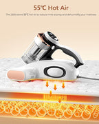 JIGOO Bed Vacuum Cleaner with Dust Sensor, Mattress Vacuum Cleaner with UV & - Image 4