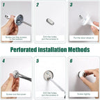 8 Pcs Magnetic Door Stoppers Stainless Steel Door Stops Magnetic Catch Holder - Image 4