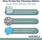 Katziela Washing Machine Cleaner Tablets – 24 Pack – Formulated - Image 3