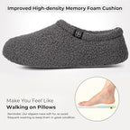 HomeTop Women's Fuzzy Curly Fur Memory Foam Loafer Slippers - Image 4