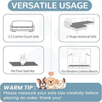 OTOB Couch Cover for Dogs Washable, Non Slip Plush Sofa Covers for 3 Cushion - Image 6