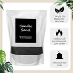 MTLEE Candle Sand 3.3 lb DIY Pearled Candle Making Kit Included 20 Pcs Wicks - Image 3