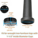 Wrought Iron Patio Furniture Feet Caps - Image 2