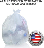 Aluf Plastics High Density Trash Bags, 33 Gallon, 16 Micron, - Image 9