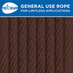 TECEUM Cotton Rope 3/16” – 100 FT – Strong All-Purpose Braided Rope – Natural - Image 9