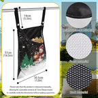2 Pcs Snowman Clothes Pin Hanging Bag, Large Capacity Clothespin Bag - Image 7