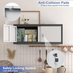 Metal Garage Storage Cabinet, Locking Cabinet Wall Mounted, 12.8" H Floating - Image 4